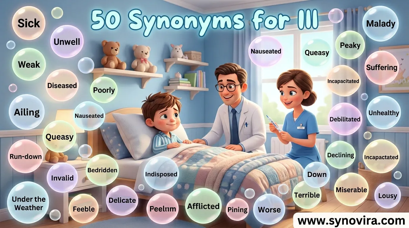 synonyms for ill