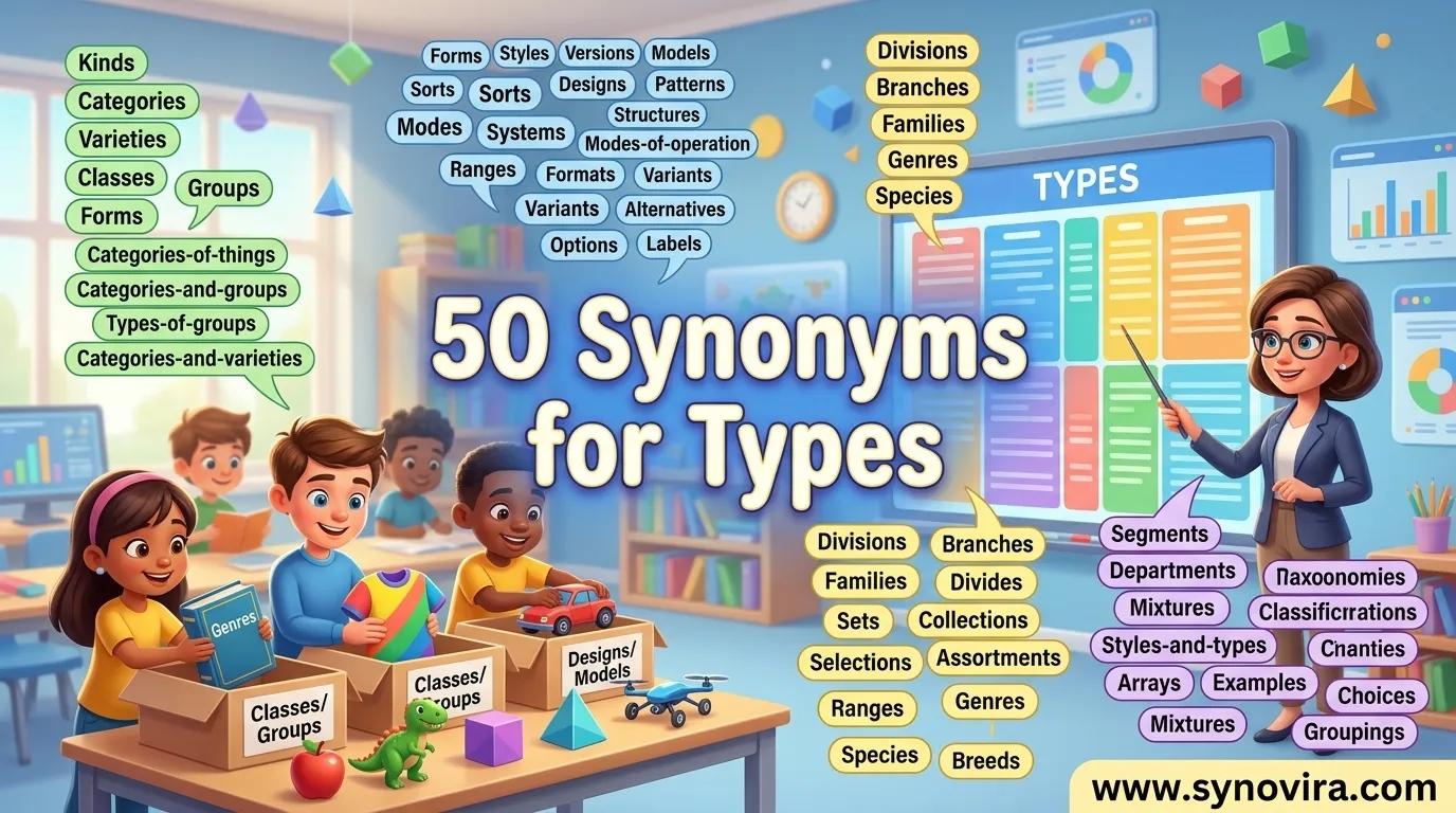 synonyms for types