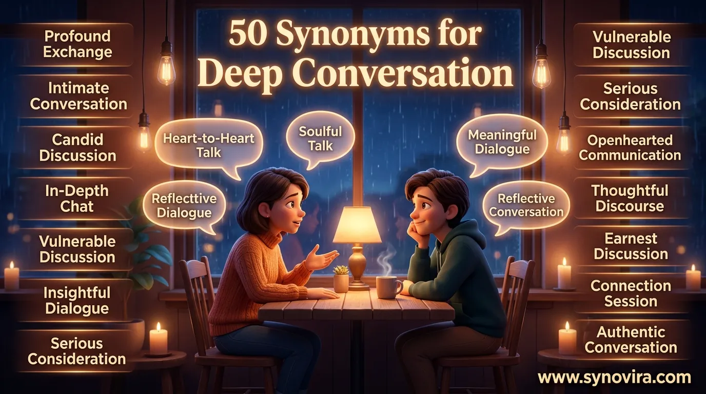 synonyms for deep conversation