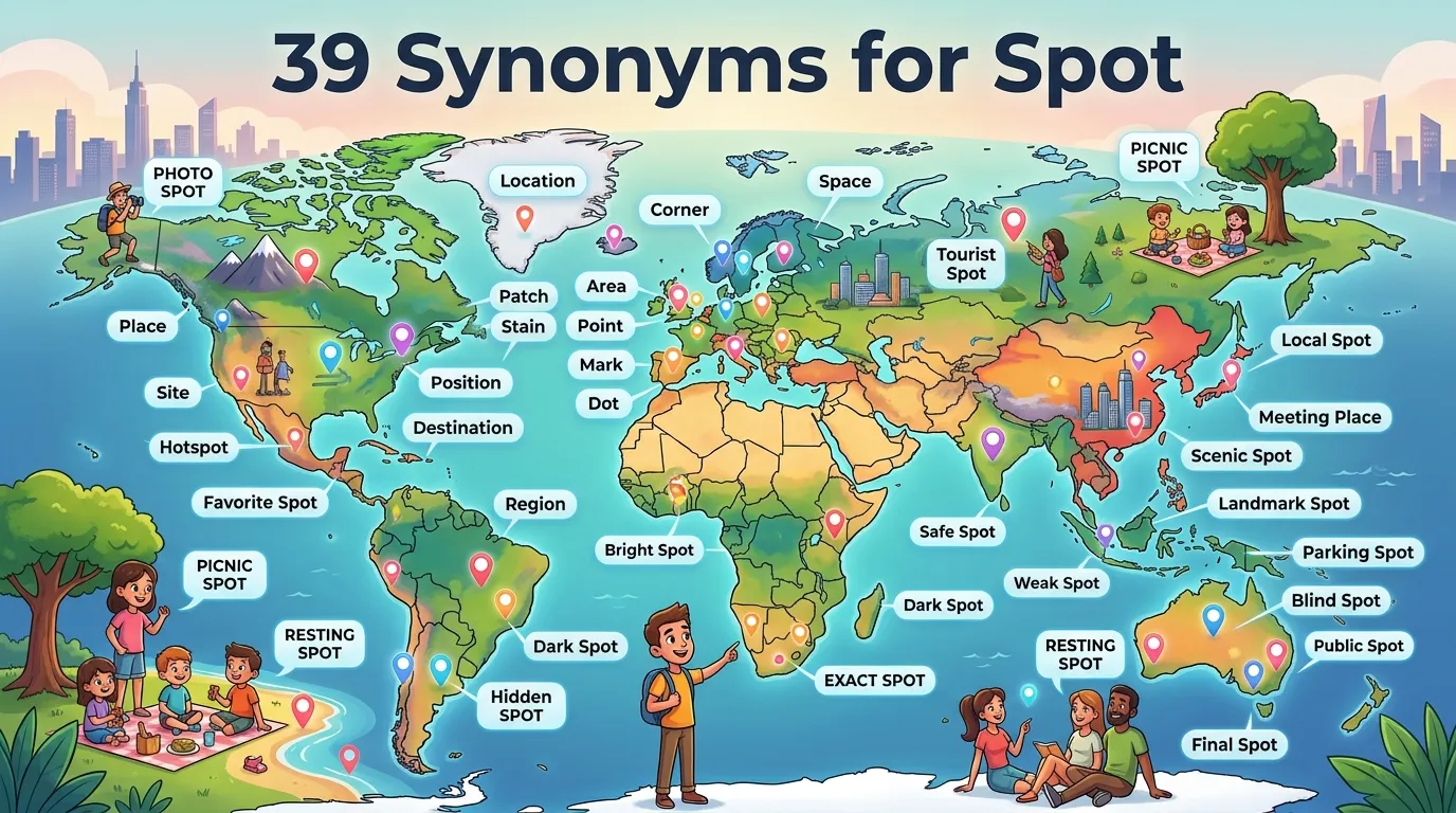 synonyms for spot